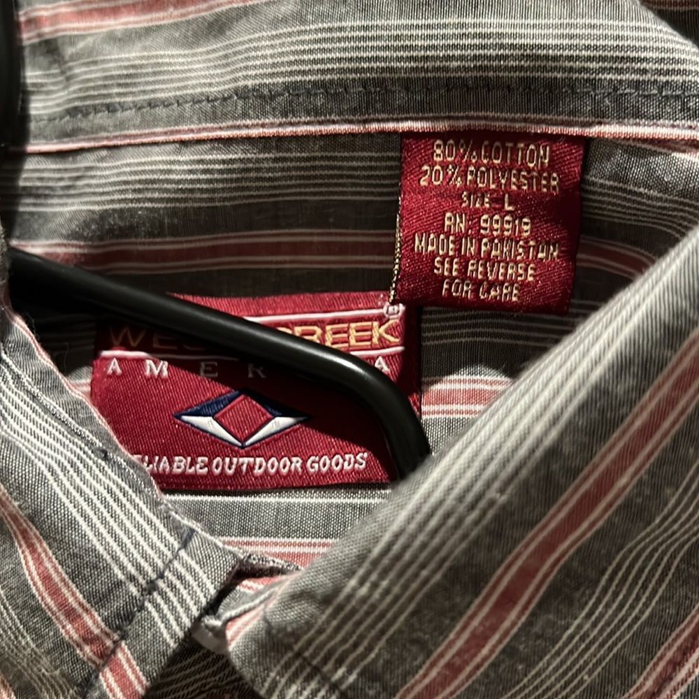 Gray Button Down - Picture 4 of 6